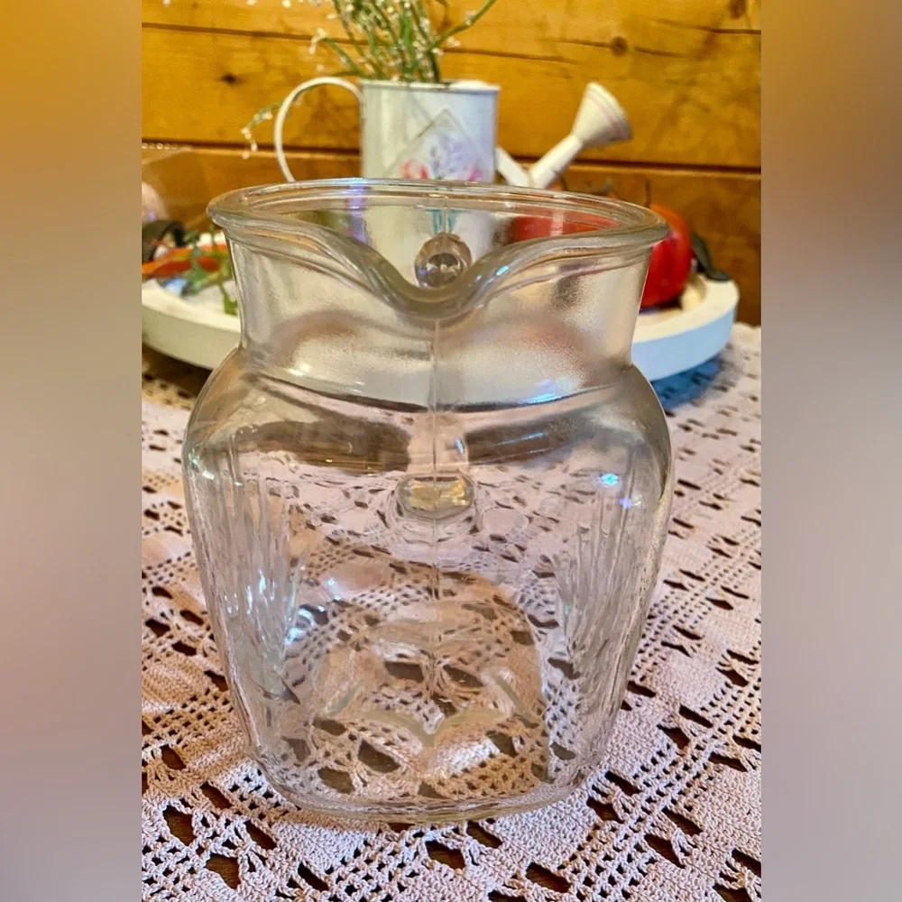🔥Federal Clear Glass Pitcher - Vintage🔥